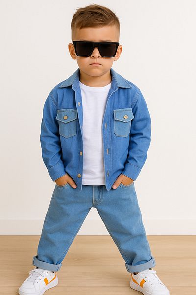 KOKOŞ BEBEK Costum de blugi stil pentru bărbați