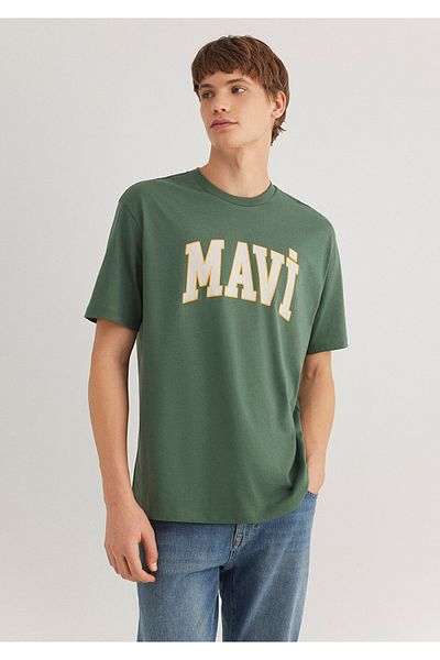 Mavi Πράσινο μπλουζάκι με λογότυπο Loose Fit / Loose Relaxed Fit0611711-81570