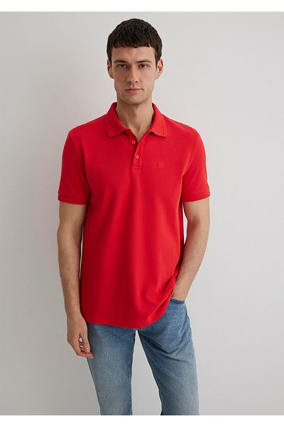 Mavi Κόκκινο T-Shirt Polo Slim Fit / Slim Fit064946-70471