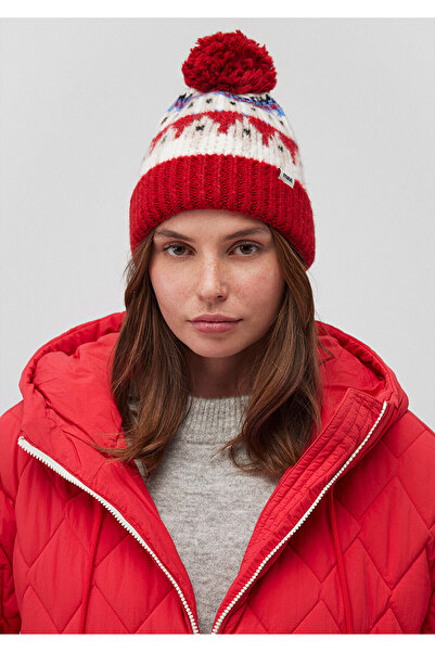 Mavi Red Beret with Pompom 1912801 -82051