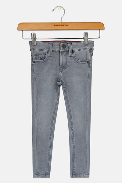 Tommy Hilfiger Toddlers Boy Washed Denim Jeans, Pop Grey