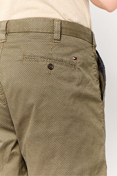Tommy Hilfiger Men Allover Print Basic Shorts, Dark Khaki