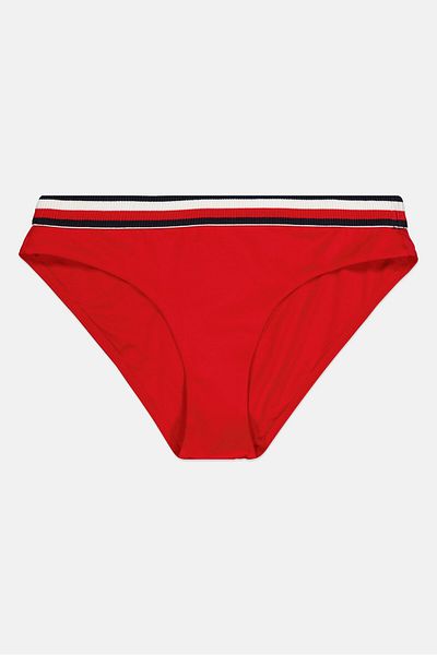 Tommy Hilfiger Women Brand Logo Bikini Bottom, Red