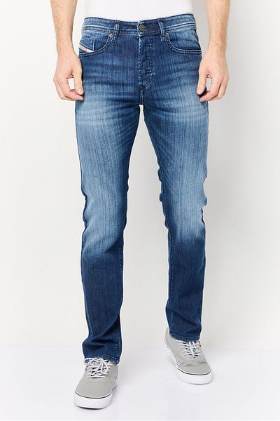 Diesel Men Buster Tapered Stretchable Denim Jeans, Washed Blue