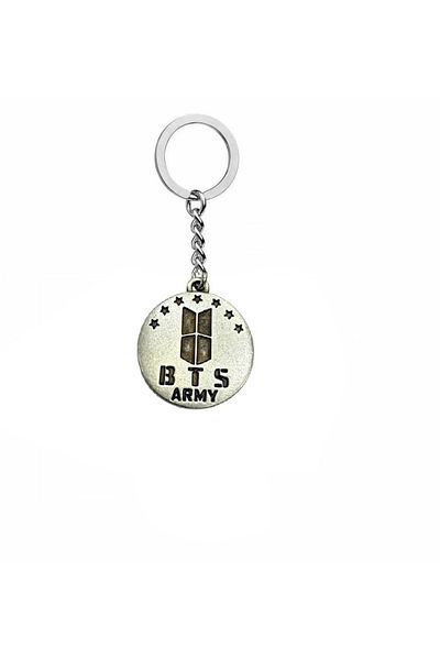 Herşey Nota Bts Army Logo Metal Keychain – K-Pop Fan Accessory