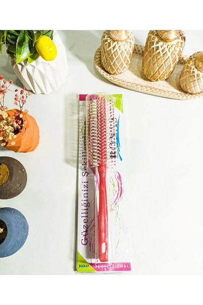 HANK TİCARET Red Blowout Brush - Easy Use for Adults, Hair Detangler Comb, Shine & Fast Shaping...