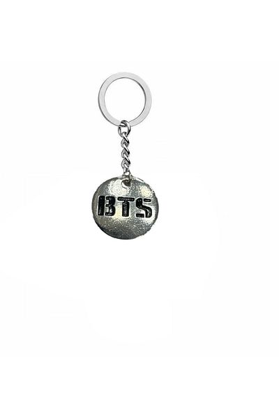 Herşey Nota Bts Music Group Metal Keychain – K-Pop Fan Accessory