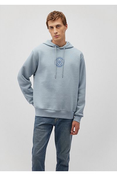 Mavi Суичър с щампа с лого с качулка и печат - 0s10192-80796