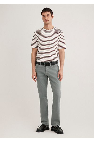 Mavi Hunter Comfort Gray Gabardine Trousers 0020280922