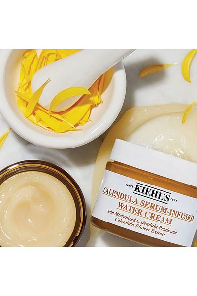 Kiehl's كريم كيلز المائي المُعزز بسيروم الكاليندولا 7 مل - يُرطب ويُهدئ ويُوحد لون البشرة بشكل واضح