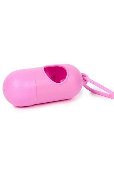 OEM Set dozator de pungi si rola cu 15 pungi igienice pentru caini si pisici, clema agatare, plastic, ro