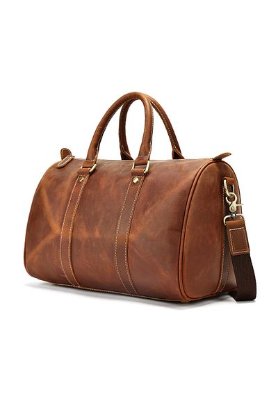 Busy Lady&Gentleman Genuine Leather Bag, Meta, Coffee
