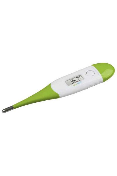 ECOMED Digital thermometer ECOMED TM 60E 23410, Flexible tip, White/Green