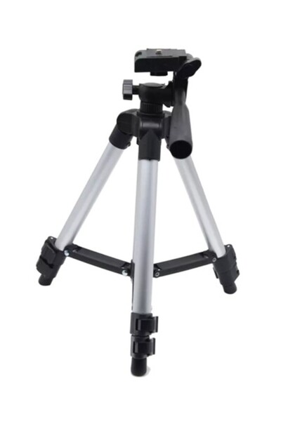 OEM Extendable and adjustable photo tripod, 106 cm, 4 sections, aluminum and plastic, black/silver
