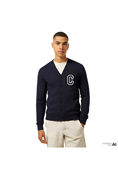 Converse Retro Cardigan Erkek Siyah Hırka