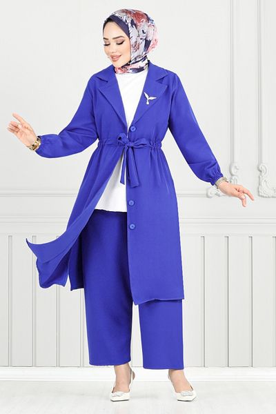 ModaMerve Double Suit with Tunnel Waist 021Mr1077-M Saks