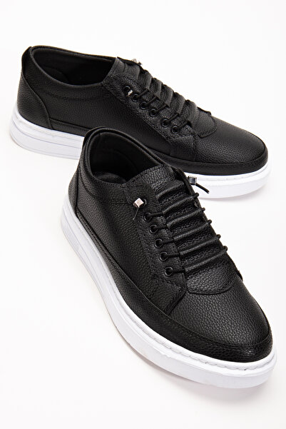 By Oxford Erkek SİYAH  Günlük Esnek Ultra Rahat Dikişli Hafif Eva Taban Yürüy...