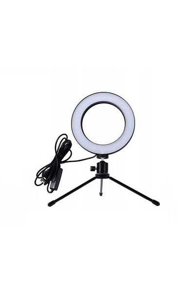 OEM Circular selfie lamp with tripod, 6.5 W, foldable, intensity adjustment and color change