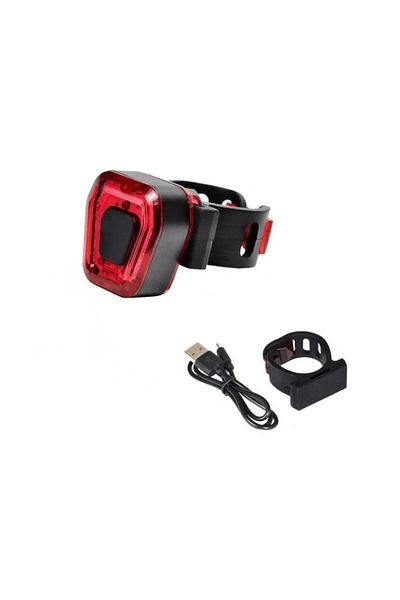 OEM Bicycle brake light, 14 LED, USB charging, waterproof, black