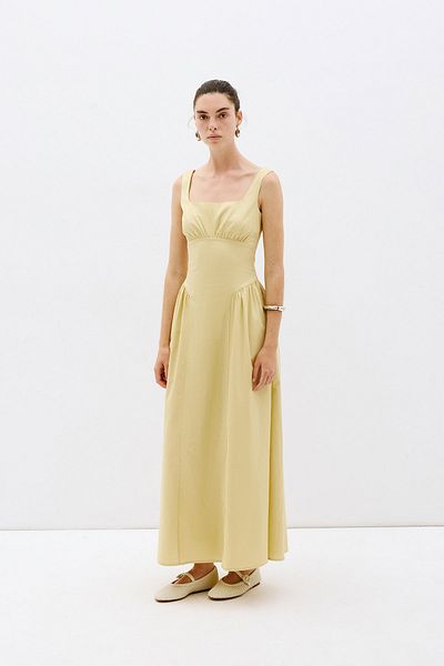 VATKALI U-Neck Smocking Detailed Dress