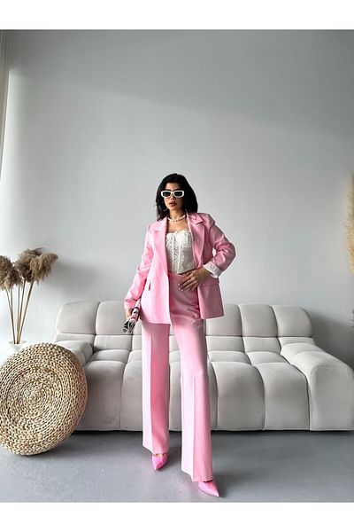 Moda İkra Blazer Jacket Pants Two-Piece Set