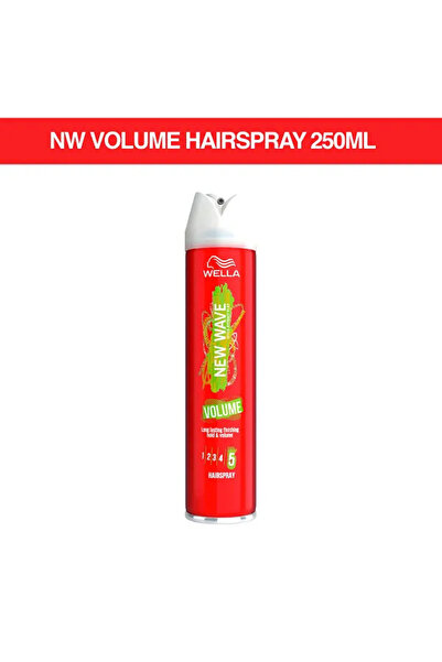 Wella سبراي تثبيت الشعر نيو ويف فوليوم - خفيف الوزن، ثبات يدوم طويلًا، حماية من الأشعة فوق البنفسجية - 250 مل