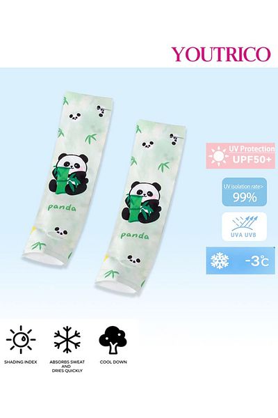 Youtrico Kids' Ice Sleeves SPF50+ High Protection UV-Blocking Cooling Arm Covers for Sports
