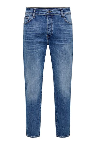 Only & Sons Onsyoke Stretch βαμβακερό κανονική εφαρμογή κανονική μέση ίσια τζιν Ανδρικό τζιν παντελόνι 22032896