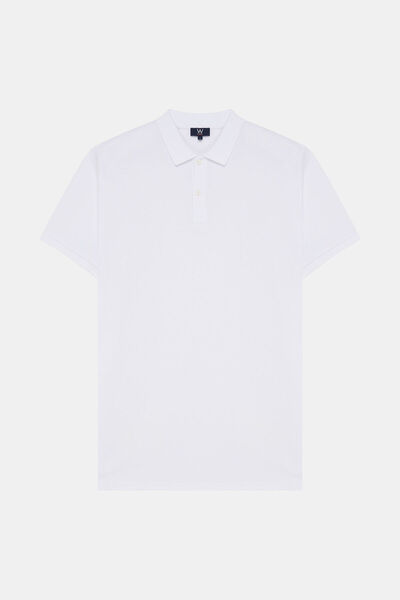 W Collection WHITE POLO NECK T-SHIRT