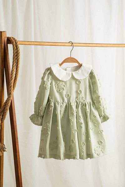 ZEHER Flower Long Sleeve Girl's Dress