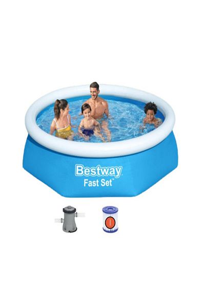BESTWAY Fast Set Pool Set+ Filter Pump 2.44M X 61Cm 26-57450