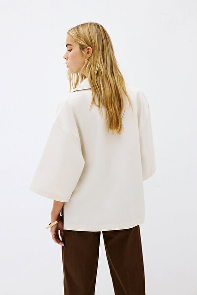 VATKALI Minimal polo yaka gömlek