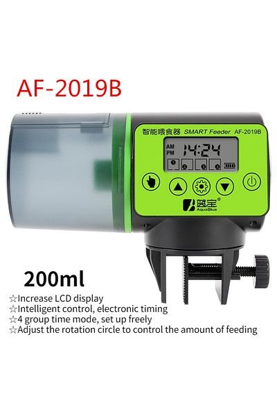 Choice black Automatic fish tank feeder intelligent timing automatic feeder aquarium goldfish feeder large