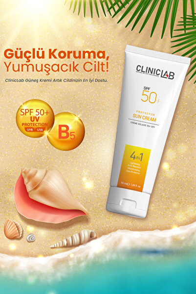 Cliniclab Güneş Kremi 50 Spf 50 ml (Besleyici ve Nemlendirici)