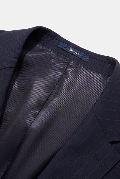 W Collection Dark Blue Buttoned Suit