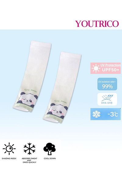 Youtrico Kids' Ice Sleeves SPF50+ High Protection UV-Blocking Cooling Arm Covers for Sports