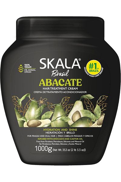 SKALA Hair Moisturizing and Treatment Cream with Avocado (1000 g) - Imported from Brazil