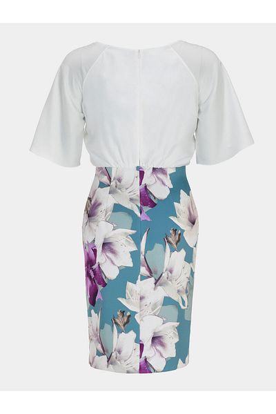 Swing Rochie de cocktail pentru femei 5AG09300 Alb, Colorat, Albastru