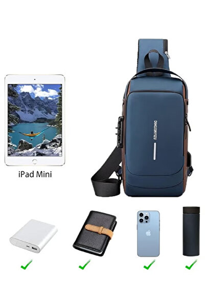 Zen Store Waterproof Polyester Slim Unisex Crossbody Sling Bag Chest Backpack Men's Shoulder Bag, Hard Shell