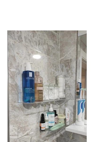 Nunamax Pleksi Raf Ve 20 X 10 Hayalet Şeffaf Raf 1 Adet