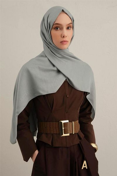 Armine Logo Bordered Cotton Silk Shawl 24