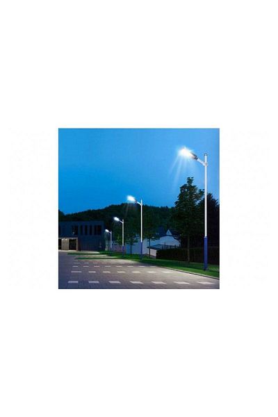 eyemazing Solar Street Lamp, 250W, 240 LEDs, IP65, eMazing, 12AH, 6500K, Remote, Sensors, 70x18.8x5cm, Black
