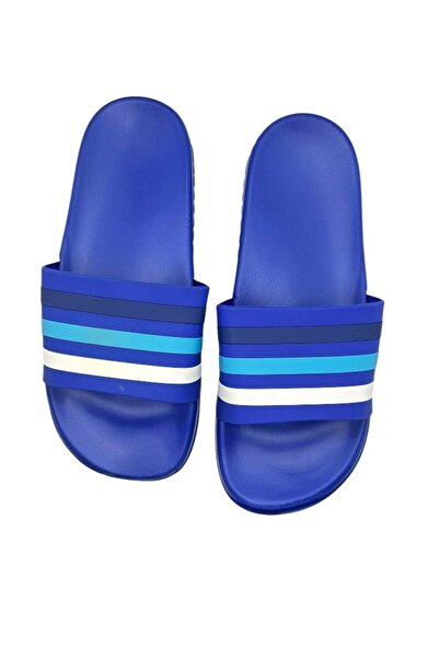 TECOS Papuci de plaja sau piscina pentru barbati, Tecos®, albastru deschis, marimea 45, 27.5 cm,usori