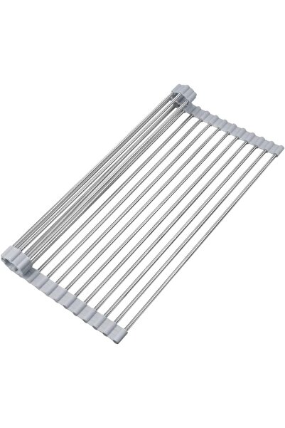 zola Multifunctional foldable drainer, silicone edges, gray, 29.5 x 47.8 cm