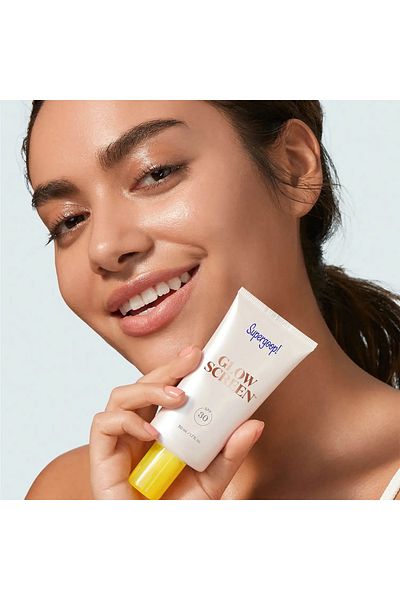 SUPERGOOP! Supergoop! Glowscreen SPF 30 10ml – Hydrating Sunscreen & Radiant Primer with Broad Spectrum