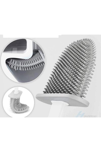 Findit Hygienic Toilet Bowl Cleaning Silicone Flexible Brush (2818)