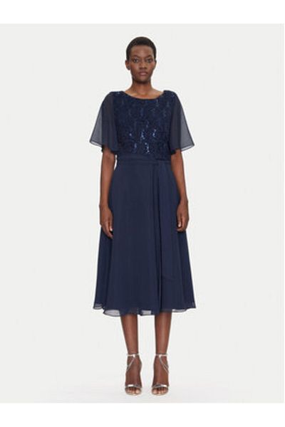 Swing Rochie de cocktail pentru femei 5AI02500 Albastru marin