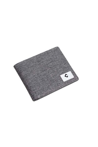 Capelina Youth Wallet, Polyester/pu Leather, Gray, 11.5 X 9.5 X 1.5 Cm
