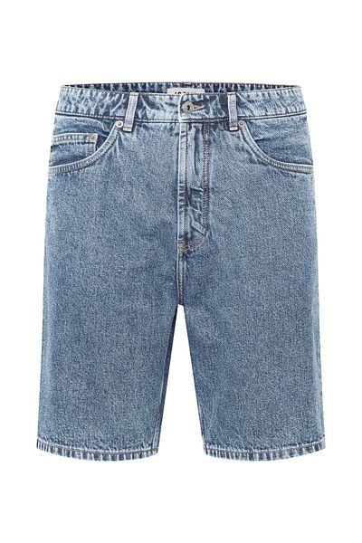 Solid Pantaloni scurți din denim pentru bărbați 21107657 albaștri