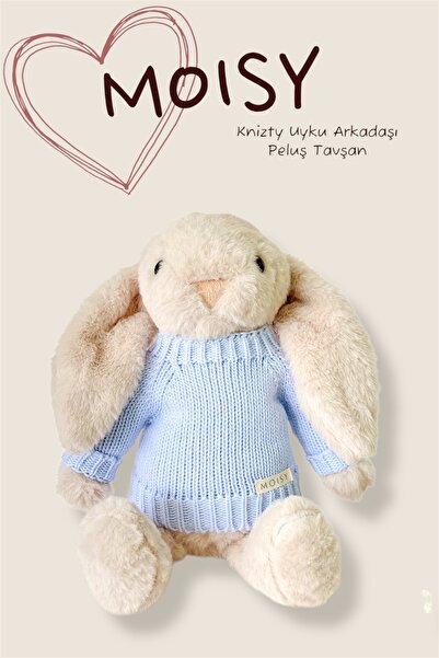 MOISY Knitzy Uyku Arkadaşı Peluş Tavşan 34 cm